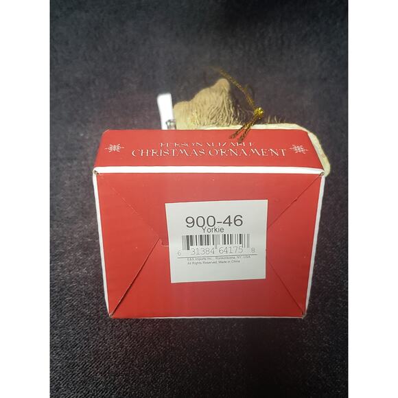 My Best Buddy Yorkie Statue Christmas Ornament | Easily Personalized - Picture 3 of 3